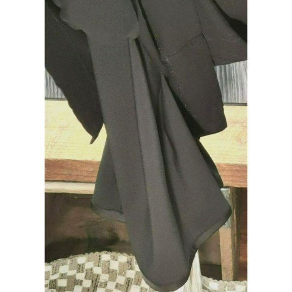 Boden 12L Black Midi Sheath Dress Hidden Side Zip Cap Sleeves Trimmed and Lined - Picture 8 of 14